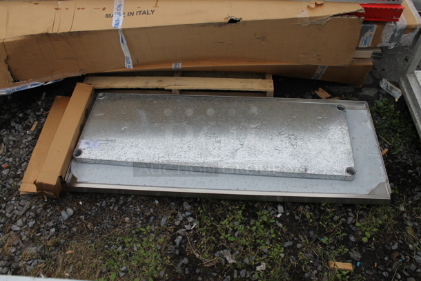 BRAND NEW SCRATCH AND DENT! Stainless Steel Tabletop w/ Metal Under Shelf and Legs. Includes 60.5x24 - Image 2 of 5