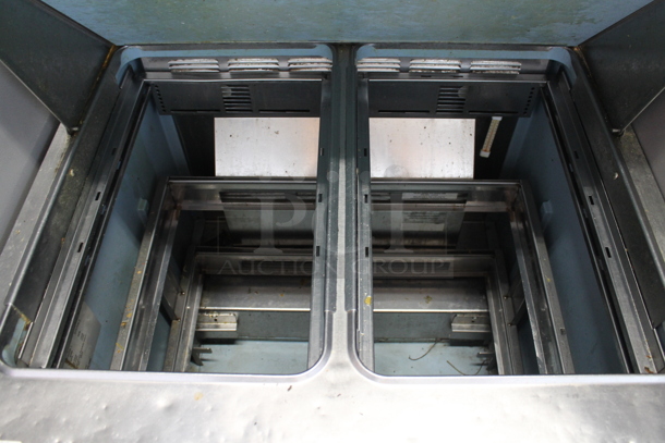 2015 Delfield D4432N-12M Stainless Steel Commercial Sandwich Salad Prep Table Bain Marie Mega Top w/ 2 Drawers. 115 Volts, 1 Phase. Tested and Working! - Image 4 of 6