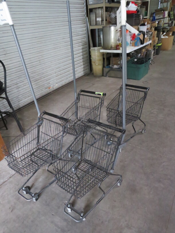 Mini Metal Kids Grocery Shopping Cart. 4XBID - Image 2 of 4