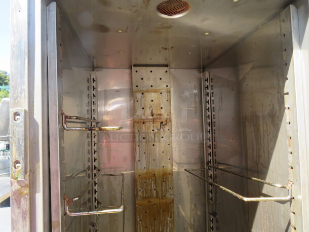 One WORKING Carter Hoffman Insulated Mobile Heated Cabinet On Casters. Model# PH1825NY. 1455 Watt. 120 Volt. 28X36X73 - Image 2 of 2