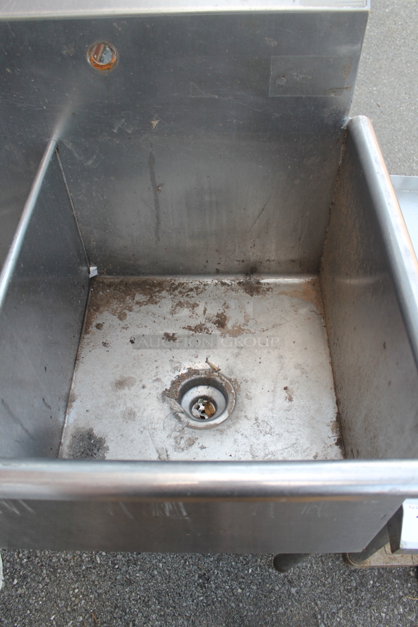 Eagle Stainless Steel Commercial 2 Bay Sink. Bays 18x21 - Image 3 of 3