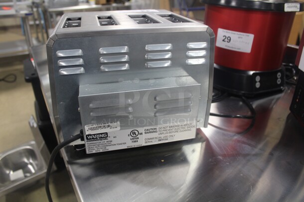 NEW! Waring Model WCT815B Commercial 4 Slot Toaster. 11x10x9. 208V/60Hz.   - Image 5 of 6
