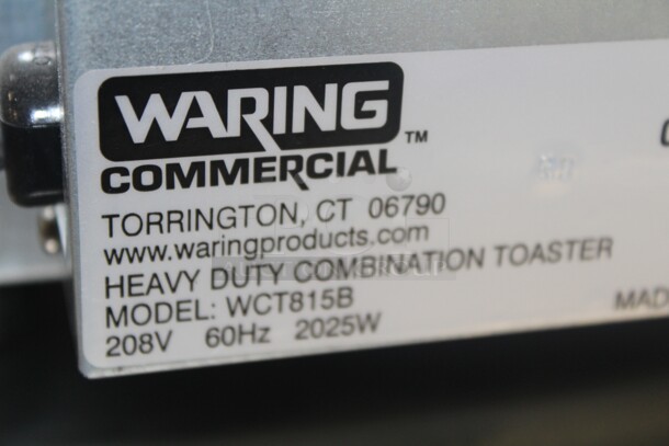 NEW! Waring Model WCT815B Commercial 4 Slot Toaster. 11x10x9. 208V/60Hz.   - Image 5 of 6