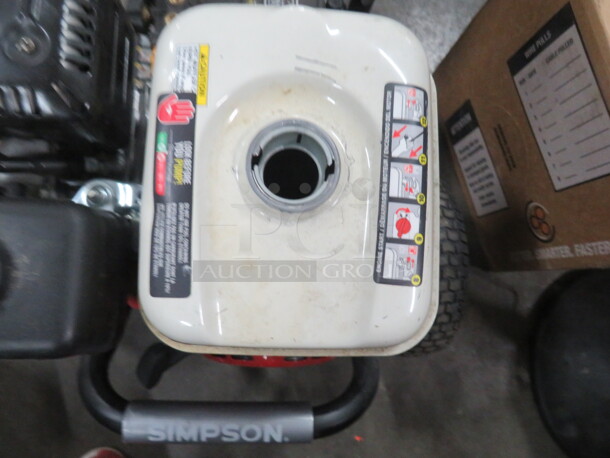 One Simpson Pressure Washer With Honda GV Motor. No Hoses. Missing Cap. 3300psi. - Image 4 of 5