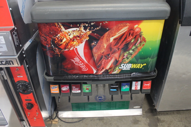 Manitowoc Stainless Steel Commercial Ice Head on Cornelius Stainless Steel Commercial 8 Flavor Carbonated Beverage Machine. - Image 3 of 10