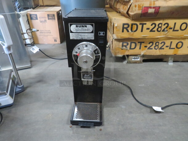 One Bunn Coffee Grinder. Model# G1. 120 Volt. 7X18X22. $969.00 - Image 1 of 3
