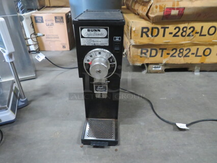 One Bunn Coffee Grinder. Model# G1. 120 Volt. 7X18X22. $969.00