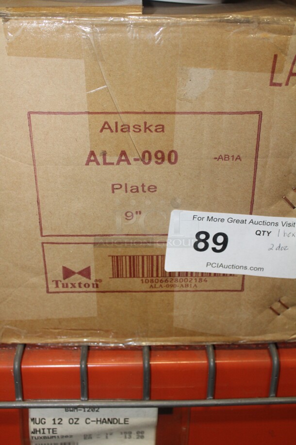 NEW IN BOX! 1 Box (24 Count) Tuxton Alaska 9" Plates. 24X Your Bid! - Image 2 of 2