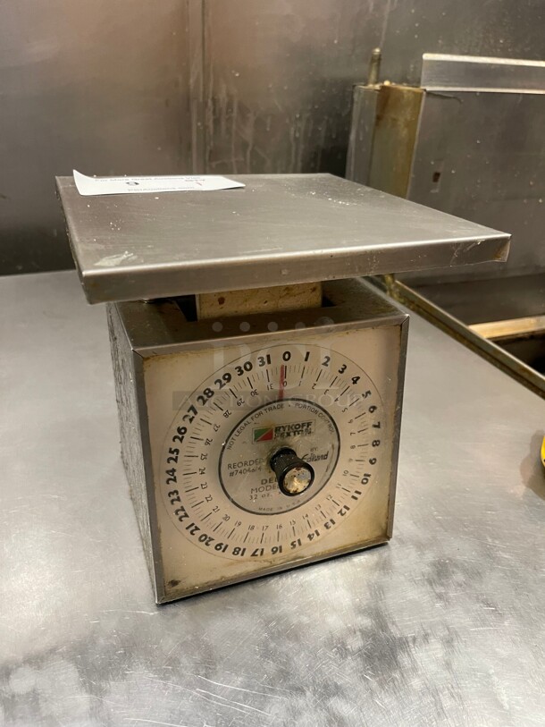 Working! Edlund RsD-2 Commercial Rotating Scale 32 oz x 1/4 oz, Dial Type, w/ Air Dashpot NSF Tested and Working! 8x8x9 - Image 3 of 7