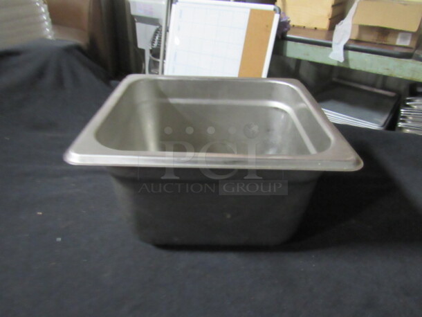 1/6 Size Long 4 Inch Deep  Hotel Pan. 3XBID.  - Image 1 of 1
