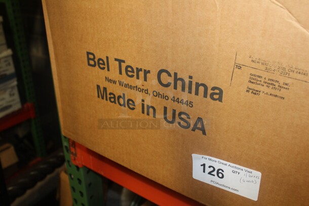 NEW IN BOX! 4 Boxes (6 Count Each) Bel Terr Cobalt Blue Handled Plates. 24X Your Bid!  - Image 2 of 3