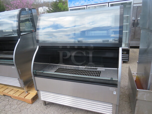 One Structural Concepts Harmony Refrigerated Dual Service Merchandising  Case. Model# HMBC4 208/230 Volt. 1 Phase. 51X34X63. - Image 2 of 3