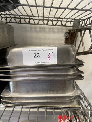 Clean! Commercial Stainless Steel Pans 1/2 Size NSF