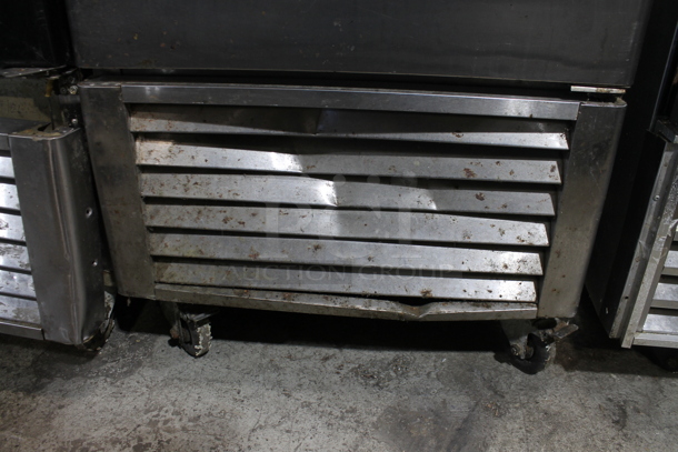 2017 Atosa MBFB501 Stainless Steel Commercial Single Door Reach In Cooler w/ Poly Coated Racks on Commercial Casters. 115 Volts, 1 Phase. Tested and Powers On But Does Not Get Cold - Image 4 of 6