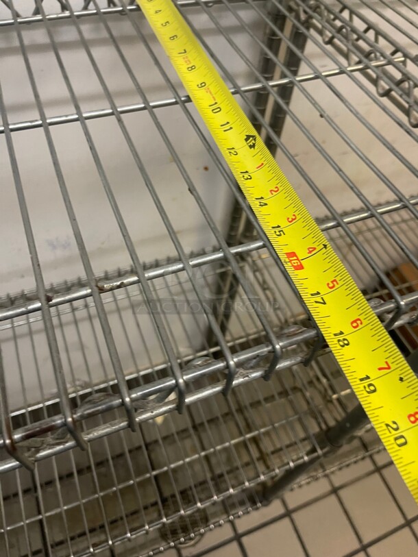 Clean! Commercial Stainless Steel Wire Racks With 5 Wire Shelves NSF 29x18x86 - Image 5 of 6