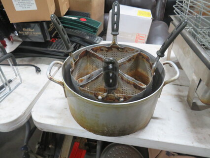 One Pasta Cooker With Inserts.