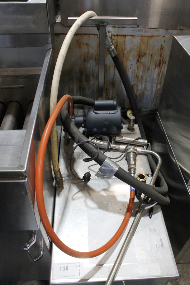 Stainless Steel Commercial Portable Oil Filter on Commercial Casters.  - Image 3 of 6