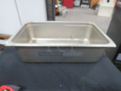 One Full Size 6 Inch Deep Hotel Pan.
