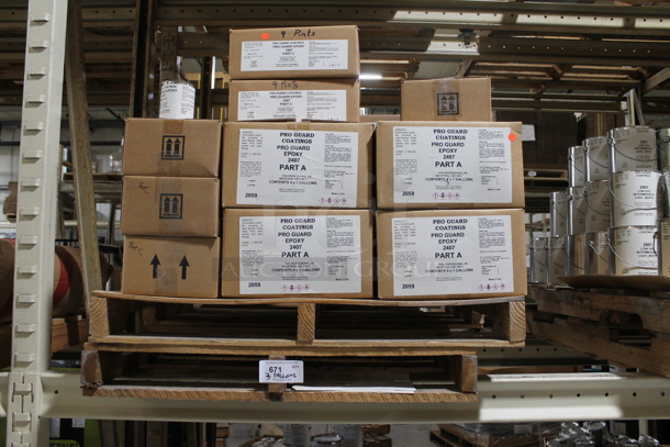 ALL ONE MONEY! THREE PALLET LOT of Various Items Including Pro Guard Epoxy Part A and C. BUYER MUST REMOVE. - Image 2 of 6
