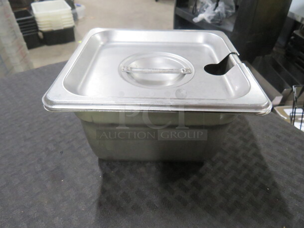 1/6 Size 4 Inch Hotel Pan. 3XBID