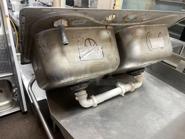 Double Bowl Commercial Kitchen Sink - Image 8 of 10