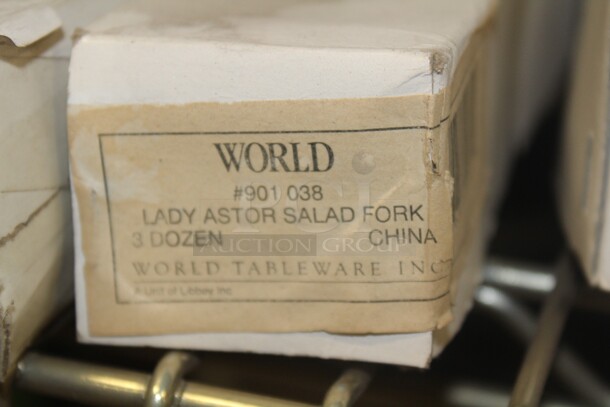 NEW IN BOX! 9 Boxes Miscellaneous World Tableware Lady Astor. Silverware. 9X Your Bid!  - Image 3 of 4