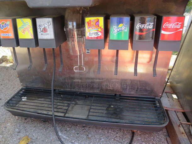 One 8 Flavor Soda/Ice Dispenser. 32X34X38 - Image 3 of 3