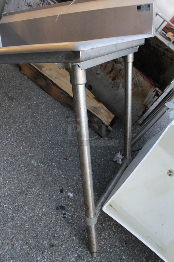 Stainless Steel Commercial Right Side Clean Side Dishwasher Table. - Image 3 of 4