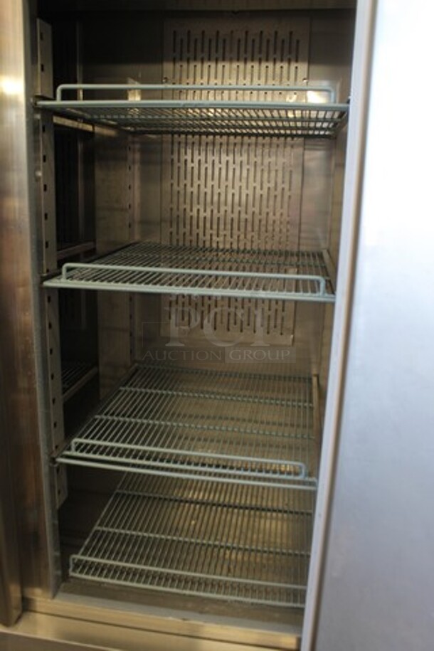 Avantco 178SS3FHC Stainless Steel Commercial 3 Door Reach In Freezer w/ Poly Coated Racks on Commercial Casters. 115 Volts, 1 Phase. Tested and Working! - Image 3 of 6