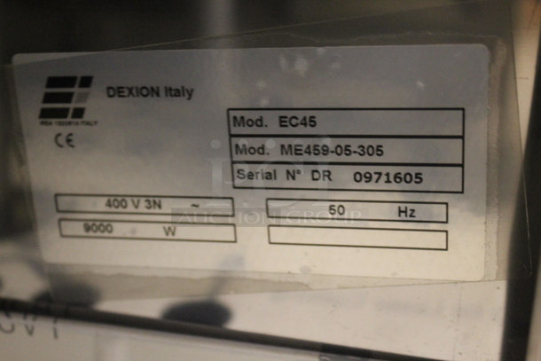 BRAND NEW SCRATCH AND DENT! Dexion EC45 Stainless Steel Commercial Floor Style Electric Powered Pasta Cooker. 400 Volts, 3 Phase.  - Image 7 of 7