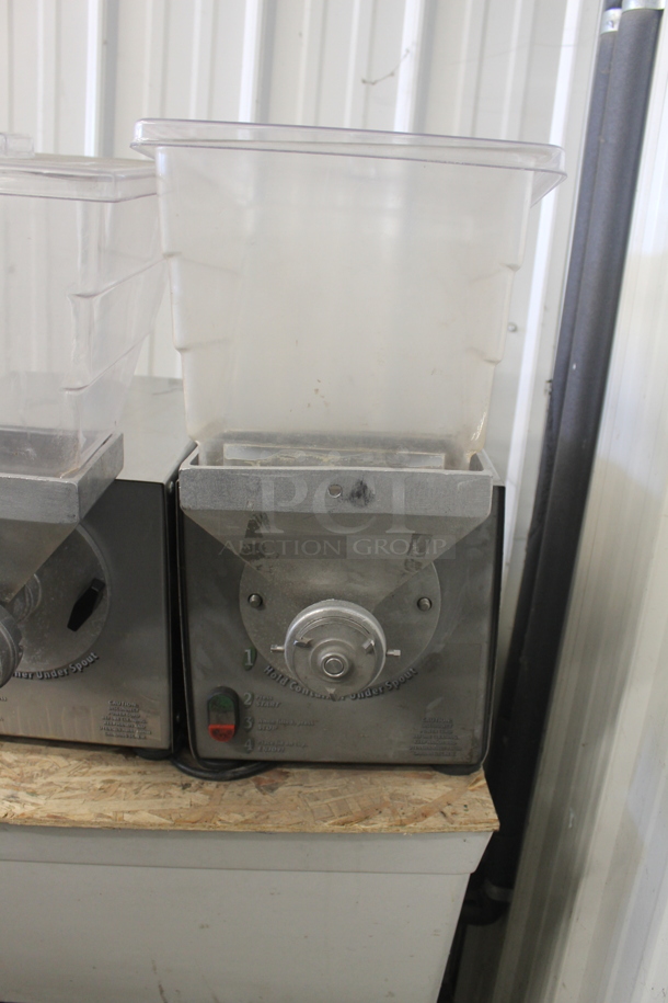2011 Olde Tyme PN2 Commercial Electric Countertop Nut Grinder. 115V, 1 Phase. Tested and Powers On But Parts Do Not Move