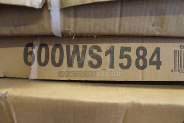 2 BRAND NEW SCRATCH AND DENT! Regency 600WS1584 18 Gauge Stainless Steel 15" x 84" Solid Wall Shelf. 2 Times Your Bid! - Image 2 of 3