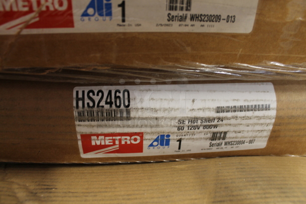 BRAND NEW SCRATCH AND DENT! Metro HS2460 Super Erecta Hot HS2460 24" x 60" Stainless Steel Heated Shelf. 120 Volts, 1 Phase.  - Image 2 of 2