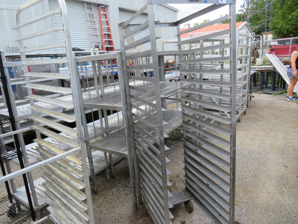 One Stainless Steel Speed Rack On Casters. 21X26X67 - Image 1 of 1