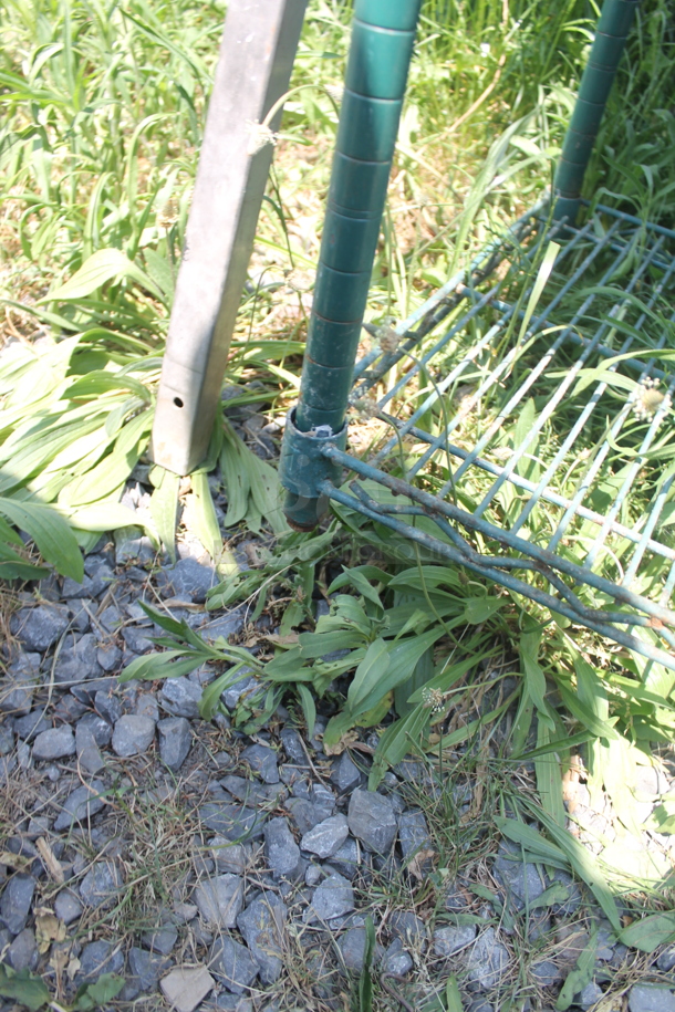 Green Open Utility Shelf With Metro Style Shelving With Additional Shelf Covers. BUYER MUST DISMANTLE. PCI CANNOT DISMANTLE FOR SHIPPING. PLEASE CONSIDER FREIGHT CHARGES. - Image 3 of 5