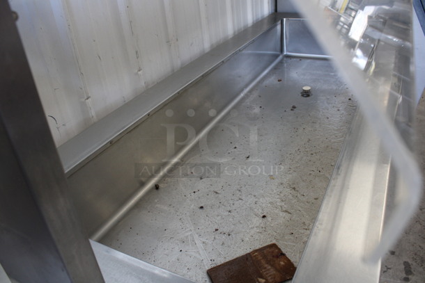 Stainless Steel Commercial Refrigerated Serving Buffet Station w/ Sneeze Guard on Commercial Casters. 115 Volts, 1 Phase. 74x28x56. Tested and Working! - Image 4 of 5