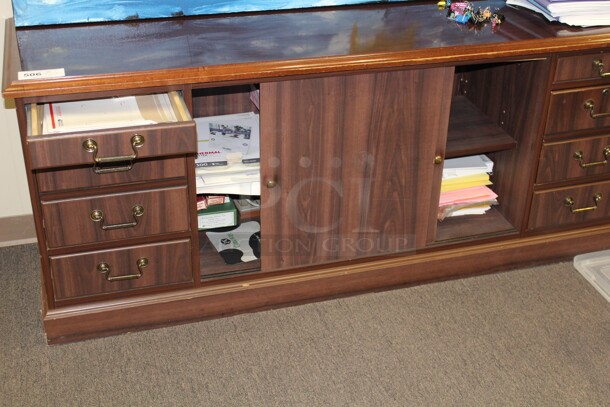 NICE! Wood Credenza. 72x22x28. Credenza Only!  - Image 2 of 2