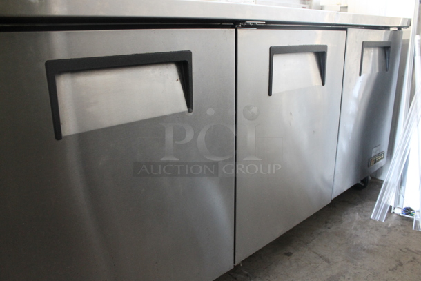 2013 True TWT-72 ENERGY STAR Stainless Steel Commercial 3 Door Work Top Cooler. 115 Volts, 1 Phase. Tested and Working! - Image 4 of 8