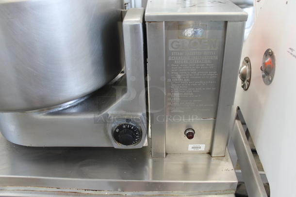 Groen TDB-4 Stainless Steel Commercial Electric Powered 40 Quart Steam Kettle Tilting Kettle. 208 Volts, 3 Phase. - Image 3 of 6