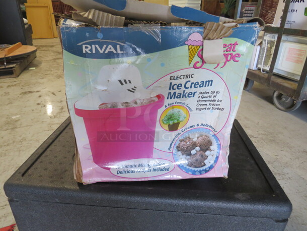 One NEW Rival Electric Ice Cream Maker. - Item #1111781