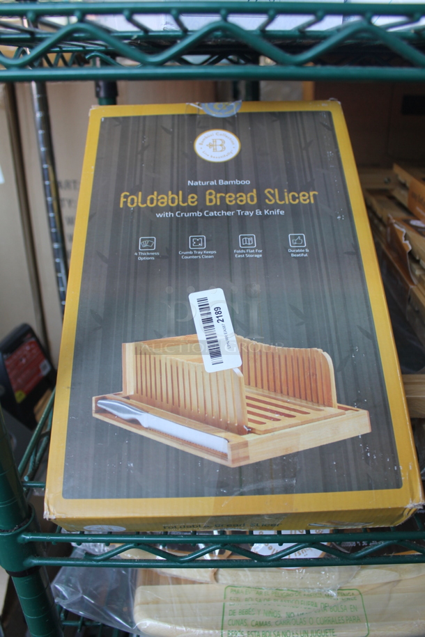 ALL ONE MONEY! Tier Lot of Various BRAND NEW SCRATCH AND DENT! Items Including 3 Foldable Bread Slicers and Wooden Pieces - Image 2 of 3