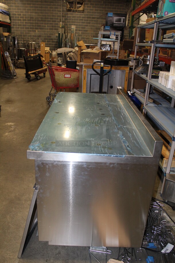 NEW! Delfield Custom Made 2 Door Worktop Freezer On Casters. 67x31x36. 115V/60Hz. Working When Pulled!  - Image 6 of 8