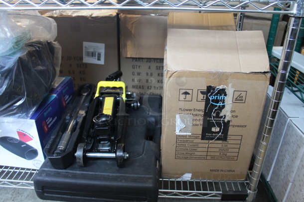 ALL ONE MONEY! Tier Lot of Various BRAND NEW SCRATCH AND DENT! Items Including Ice Maker, Jack, Deluxe Hand Massager and Le'Raze Drinking Glasses - Image 2 of 5