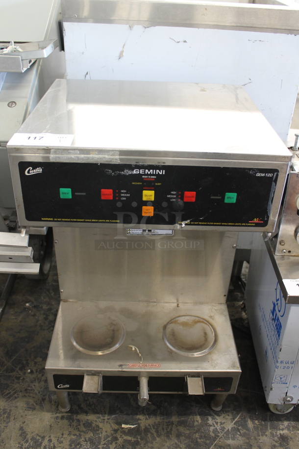 Curtis GEM-12D-10 Stainless Steel Commercial Countertop Coffee Machine. 220 Volts, 1 Phase.  - Image 1 of 4