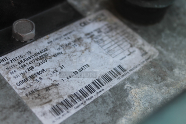 10'x14' Walk In Freezer Box w/ Celson AKA9461ENADQ 208-230 Volt, 1 Phase Compressor and Climate Control LSC130AEWMC6K 115 Volt, 1 Phase Evaporator. Does Not Have Floor. Information Provided By The Consignor But Not Verified By PCI Auctions. - Image 6 of 11