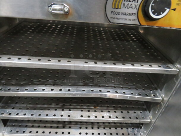 One Heat Max 2 Door Food Warmer. 120 Volt. #0140181. 25X15X24 - Image 2 of 2