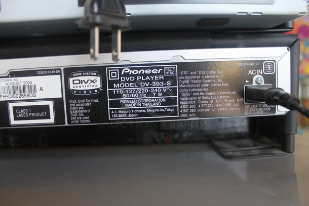 Zenith DVD VHS Player and Pioneer DV-393 DVD Player. - Image 6 of 7