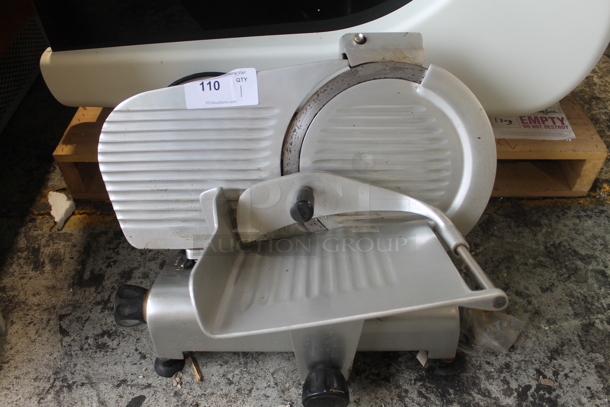 Stainless Steel Commercial Countertop Meat Slicer w/ Blade Sharpener. 115 Volts, 1 Phase. Tested and Working! - Image 1 of 5