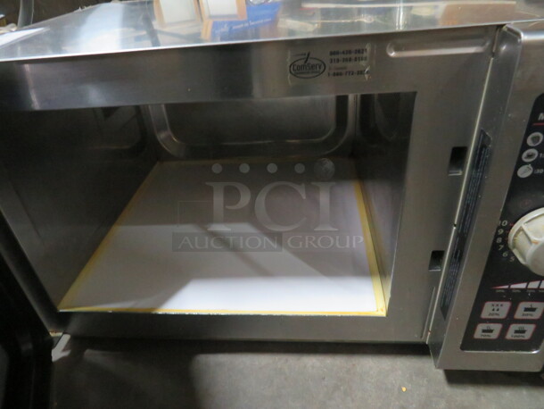 One Stainless Steel Amana Commercial Microwave. 22X20X14 - Image 2 of 2