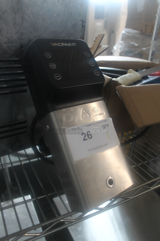 BRAND NEW IN BOX! VacPak-It 186SV08 Stainless Steel Commercial Sous Vide Circulator Head. 120 Volts, 1 Phase. - Image 2 of 4